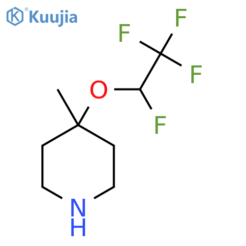 4-methyl-4-(1,2,2,2-tetrafluoroethoxy)piperidine structure