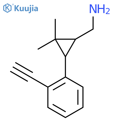 3-(2-ethynylphenyl)-2,2-dimethylcyclopropylmethanamine structure