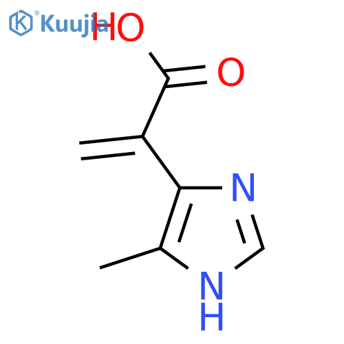 2-(4-methyl-1H-imidazol-5-yl)prop-2-enoic acid structure