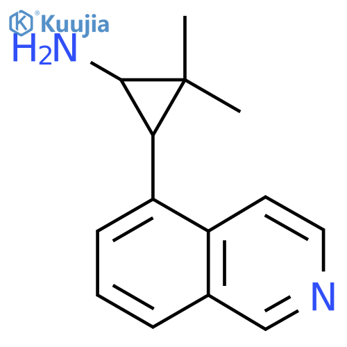 3-(isoquinolin-5-yl)-2,2-dimethylcyclopropan-1-amine structure