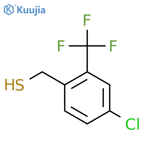 4-chloro-2-(trifluoromethyl)phenylmethanethiol structure