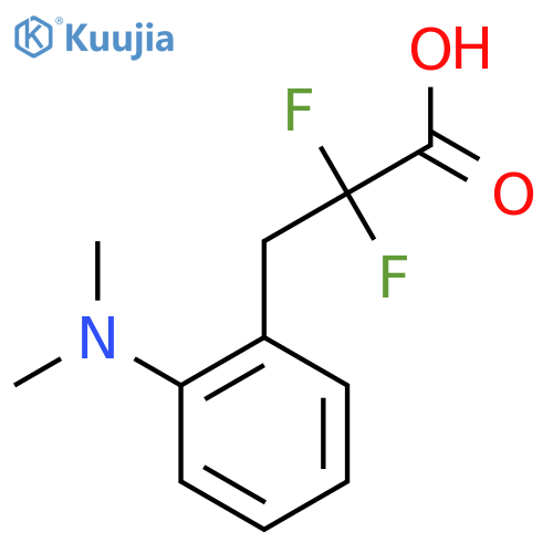 3-2-(dimethylamino)phenyl-2,2-difluoropropanoic acid structure
