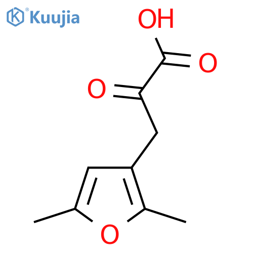 3-(2,5-dimethylfuran-3-yl)-2-oxopropanoic acid structure