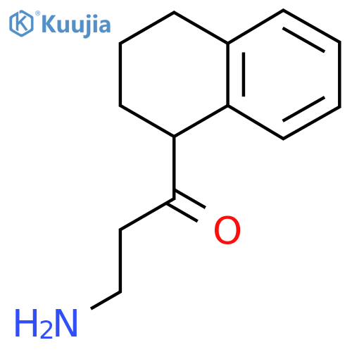 3-Amino-1-(1,2,3,4-tetrahydronaphthalen-1-yl)propan-1-one structure