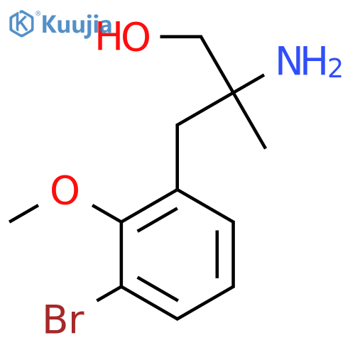 2-amino-3-(3-bromo-2-methoxyphenyl)-2-methylpropan-1-ol structure