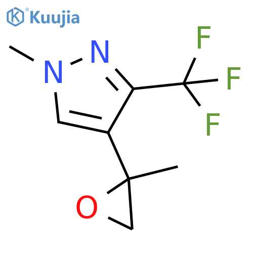 1-methyl-4-(2-methyloxiran-2-yl)-3-(trifluoromethyl)-1H-pyrazole structure