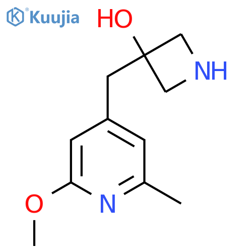 3-(2-methoxy-6-methylpyridin-4-yl)methylazetidin-3-ol structure