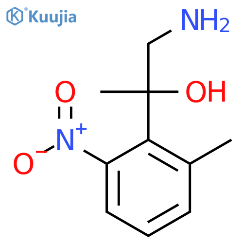 1-amino-2-(2-methyl-6-nitrophenyl)propan-2-ol structure