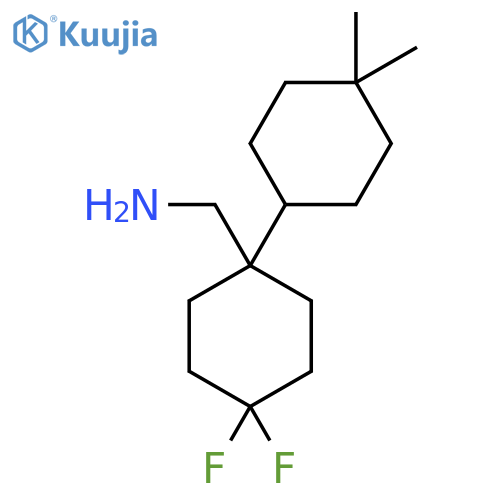 1-(4,4-dimethylcyclohexyl)-4,4-difluorocyclohexylmethanamine structure