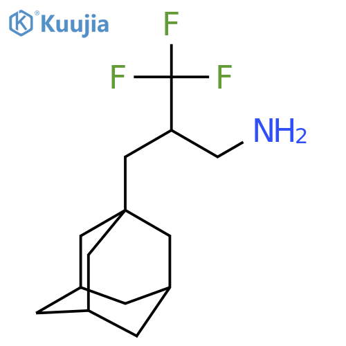 1-3-amino-2-(trifluoromethyl)propyladamantane structure