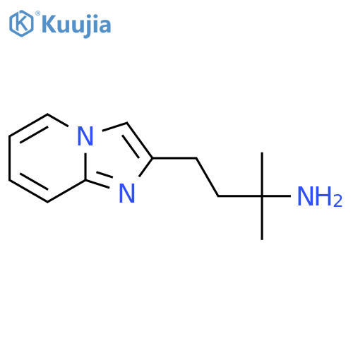 4-{imidazo1,2-apyridin-2-yl}-2-methylbutan-2-amine structure