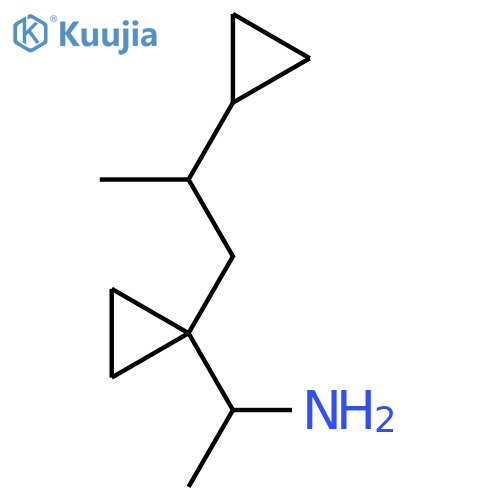 1-1-(2-cyclopropylpropyl)cyclopropylethan-1-amine structure