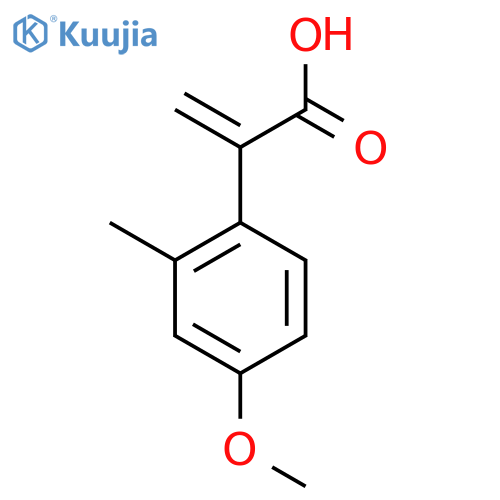 2-(4-methoxy-2-methylphenyl)prop-2-enoic acid structure