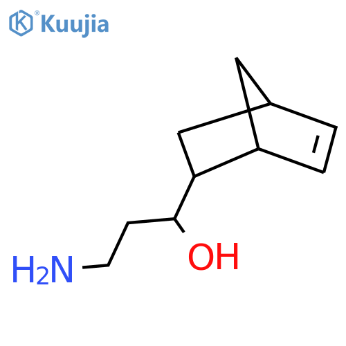 3-amino-1-{bicyclo2.2.1hept-5-en-2-yl}propan-1-ol structure