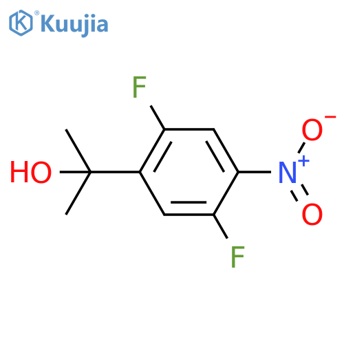 2-(2,5-difluoro-4-nitrophenyl)propan-2-ol structure
