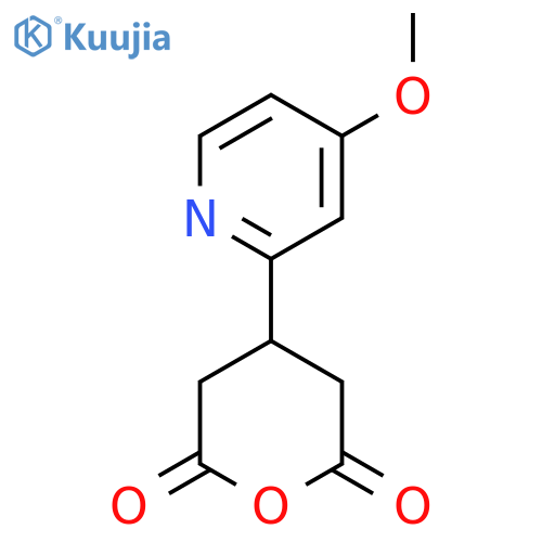 4-(4-methoxypyridin-2-yl)oxane-2,6-dione structure