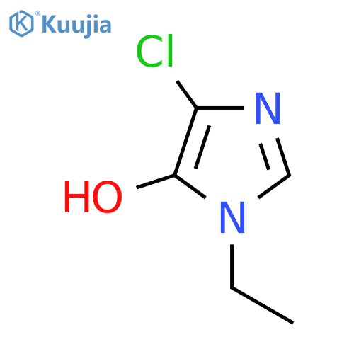 4-chloro-1-ethyl-1H-imidazol-5-ol structure