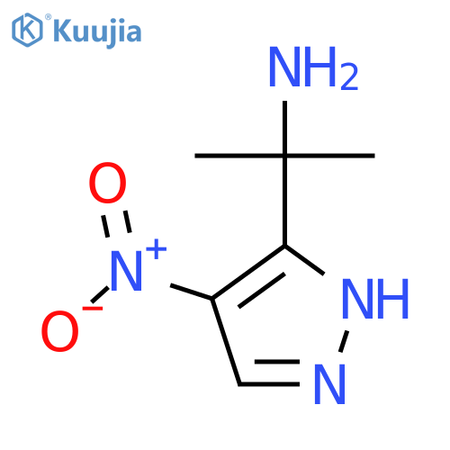 2-(4-nitro-1H-pyrazol-3-yl)propan-2-amine structure