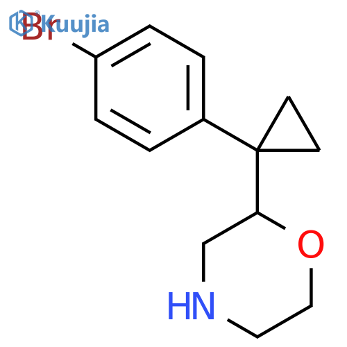 2-1-(4-bromophenyl)cyclopropylmorpholine structure