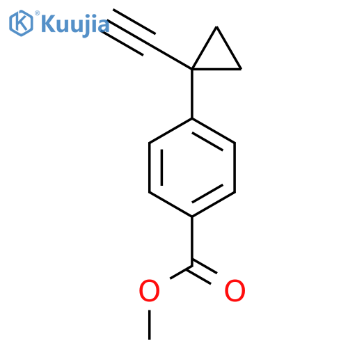 methyl 4-(1-ethynylcyclopropyl)benzoate structure