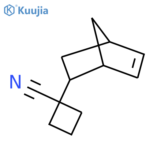 1-{bicyclo2.2.1hept-5-en-2-yl}cyclobutane-1-carbonitrile structure