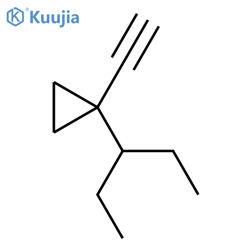 1-ethynyl-1-(pentan-3-yl)cyclopropane structure