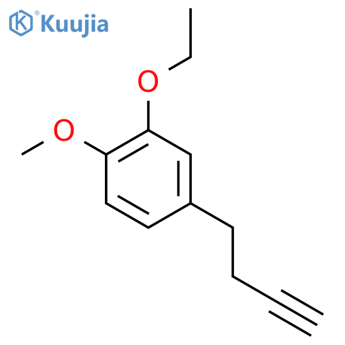 4-(but-3-yn-1-yl)-2-ethoxy-1-methoxybenzene structure