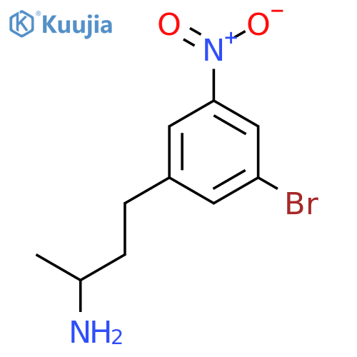 4-(3-bromo-5-nitrophenyl)butan-2-amine structure