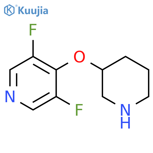3,5-difluoro-4-(piperidin-3-yloxy)pyridine structure