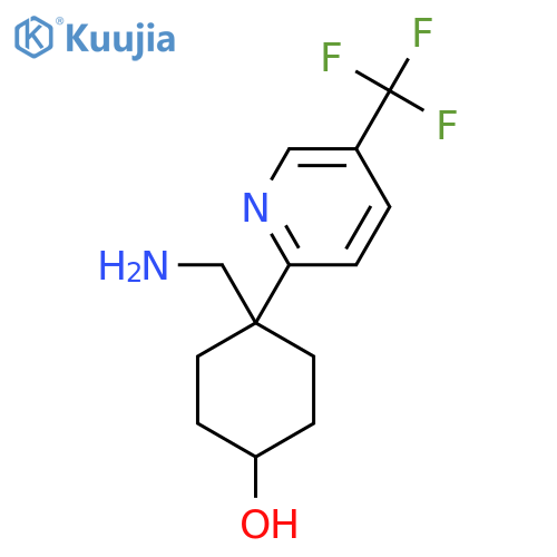 4-(aminomethyl)-4-5-(trifluoromethyl)pyridin-2-ylcyclohexan-1-ol structure