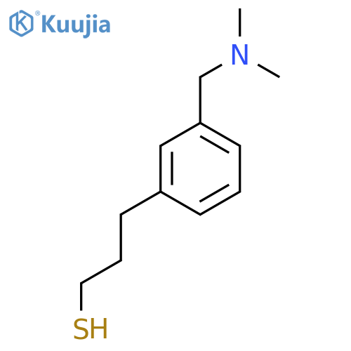 3-{3-(dimethylamino)methylphenyl}propane-1-thiol structure