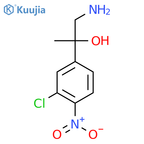 1-amino-2-(3-chloro-4-nitrophenyl)propan-2-ol structure