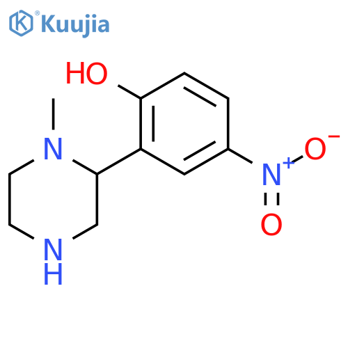 2-(1-methylpiperazin-2-yl)-4-nitrophenol structure