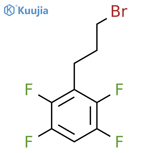 3-(3-bromopropyl)-1,2,4,5-tetrafluorobenzene structure