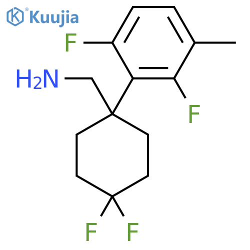 1-(2,6-difluoro-3-methylphenyl)-4,4-difluorocyclohexylmethanamine structure