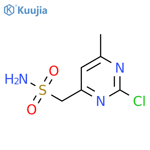 (2-chloro-6-methylpyrimidin-4-yl)methanesulfonamide structure