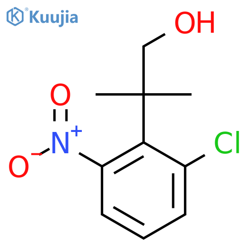 2-(2-chloro-6-nitrophenyl)-2-methylpropan-1-ol structure