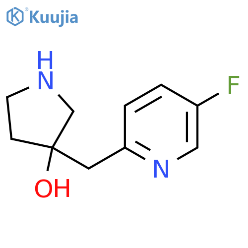 3-(5-fluoropyridin-2-yl)methylpyrrolidin-3-ol structure