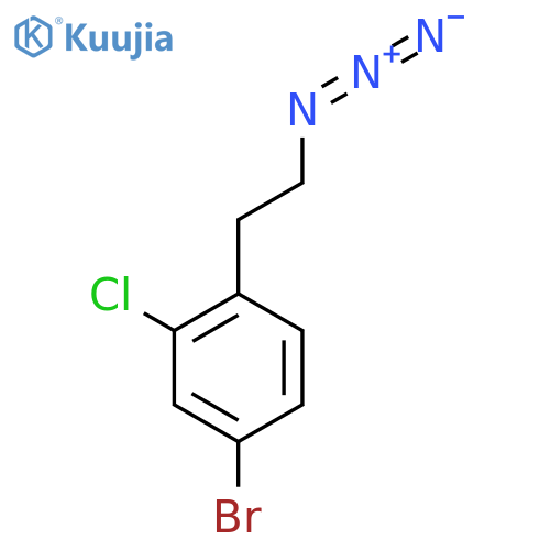 1-(2-azidoethyl)-4-bromo-2-chlorobenzene structure