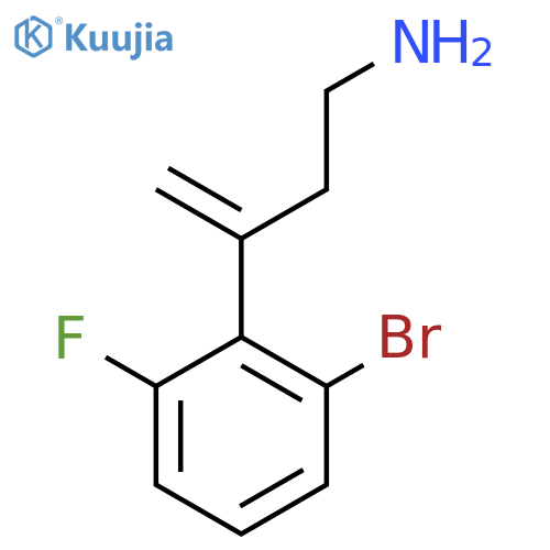 3-(2-bromo-6-fluorophenyl)but-3-en-1-amine structure