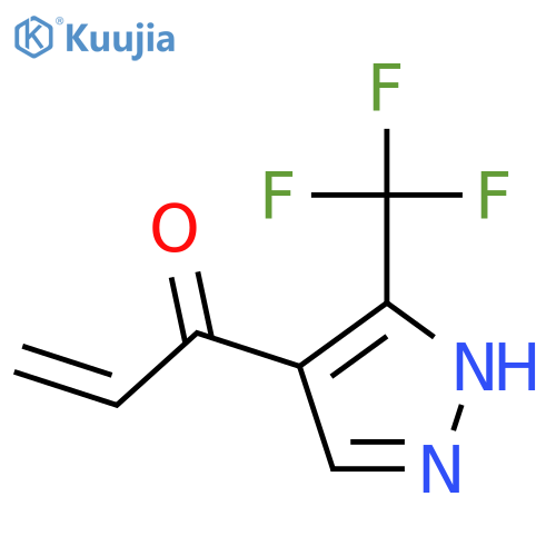 1-3-(trifluoromethyl)-1H-pyrazol-4-ylprop-2-en-1-one structure