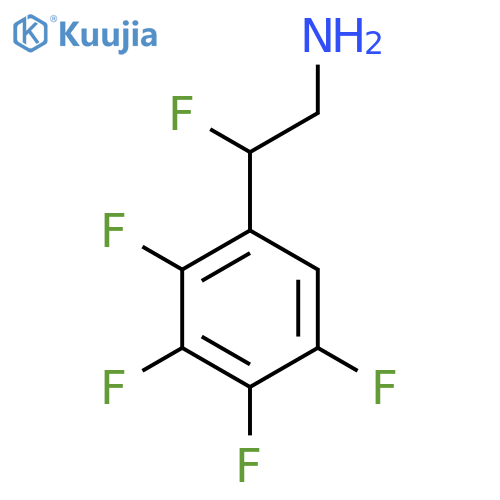2-fluoro-2-(2,3,4,5-tetrafluorophenyl)ethan-1-amine structure