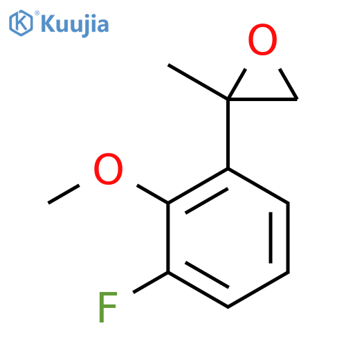 2-(3-fluoro-2-methoxyphenyl)-2-methyloxirane structure
