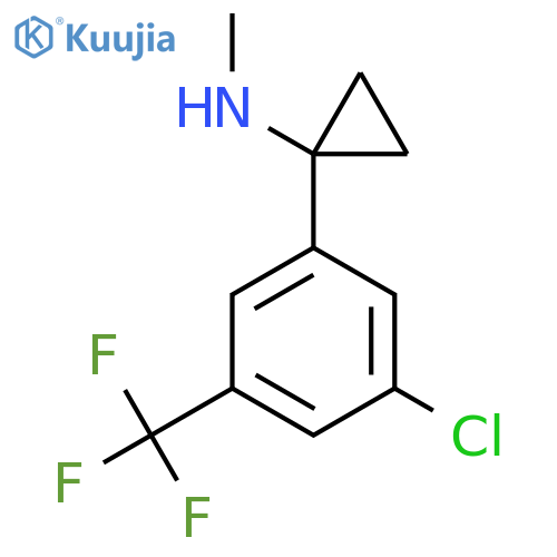 1-3-chloro-5-(trifluoromethyl)phenyl-N-methylcyclopropan-1-amine structure