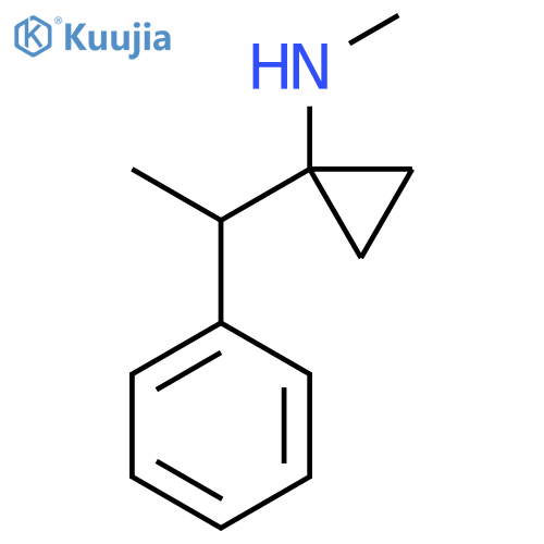 N-methyl-1-(1-phenylethyl)cyclopropan-1-amine structure