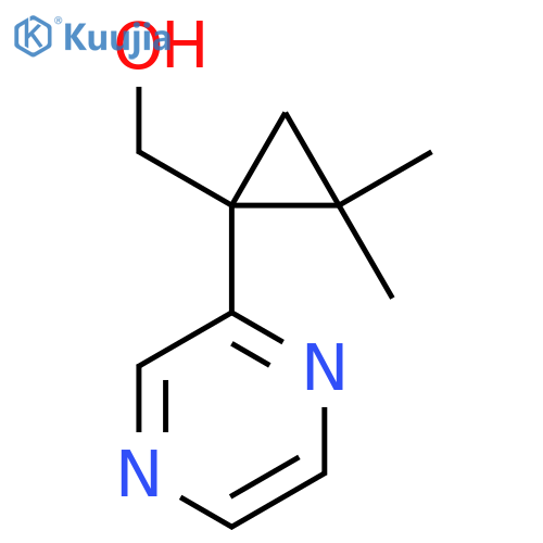 2,2-dimethyl-1-(pyrazin-2-yl)cyclopropylmethanol structure