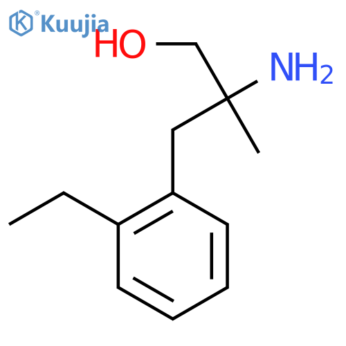 2-amino-3-(2-ethylphenyl)-2-methylpropan-1-ol structure
