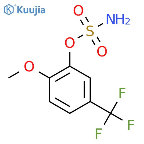 2-methoxy-5-(trifluoromethyl)phenyl sulfamate structure