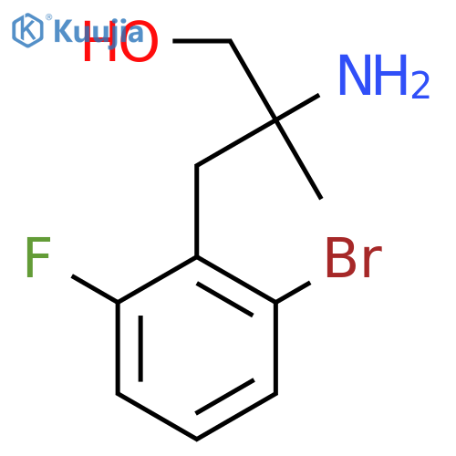 2-amino-3-(2-bromo-6-fluorophenyl)-2-methylpropan-1-ol structure