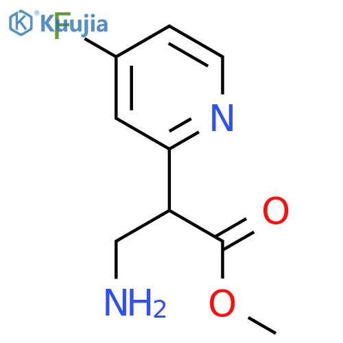 methyl 3-amino-2-(4-fluoropyridin-2-yl)propanoate structure